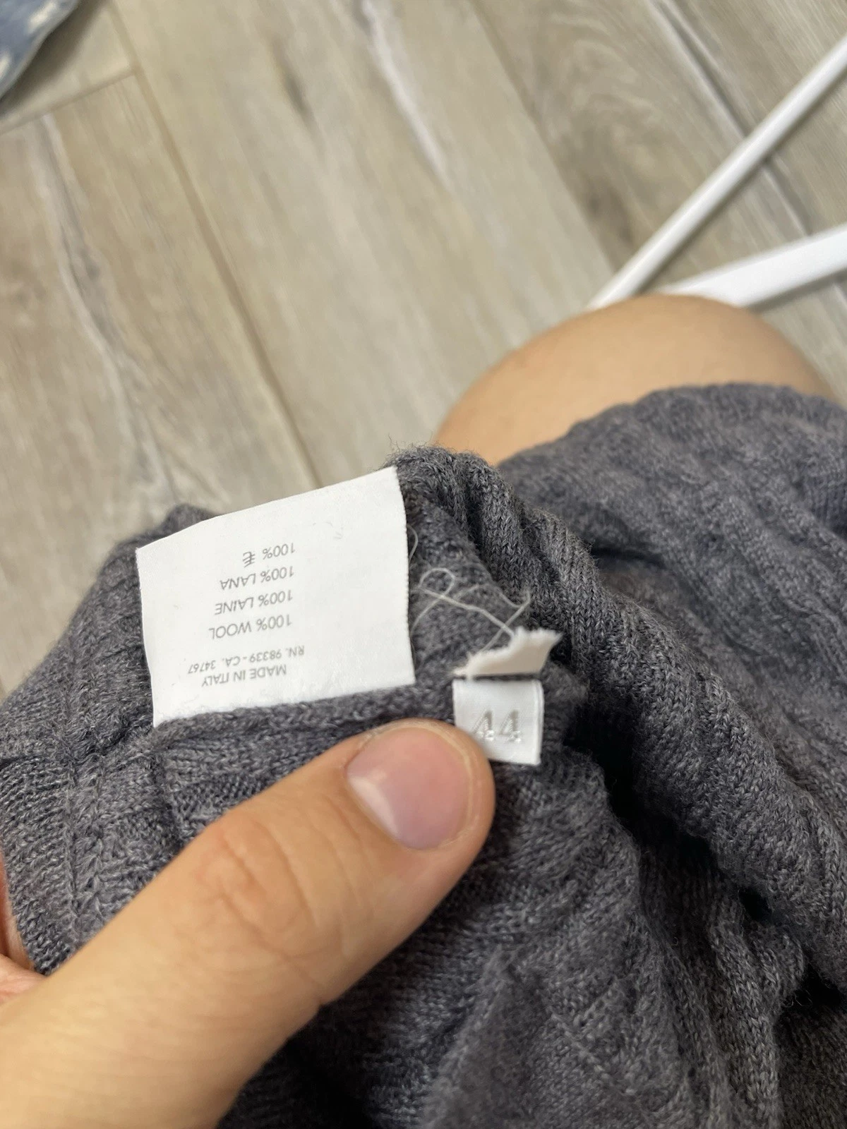 Miu Miu by Prada Women's Wool Knit Pleated Cardigan size 44 US 8