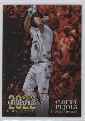 2023 Topps Series 1 2022's Greatest Hits Black /299 Albert Pujols #22GH-17 0l44