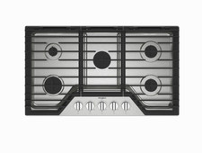 Whirlpool 36" Gas Cooktop with 5 Sealed Burners  Speed Heat Burner - WCGK5036PS