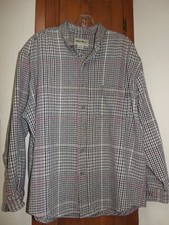 EDDIE BAUER Multi-Color Heavy Cotton Button Front Long Sleeve Shirt - Size XL