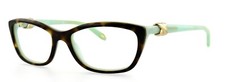 TIFFANY CO TF2074 8134 52mm Havana Blue Eyeglasses Frames Italy