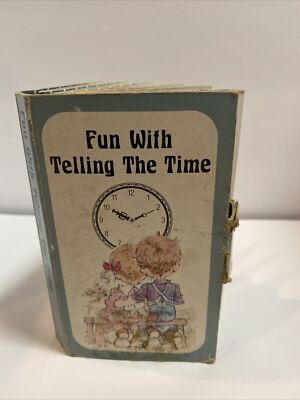 Vintage FUN WITH TELLING TIME Little Book How To Tell Time Clock  Retro  