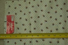 16" Long, Vintage, Gold Black Calico on Soft Cream Cotton, Cranston, M6287