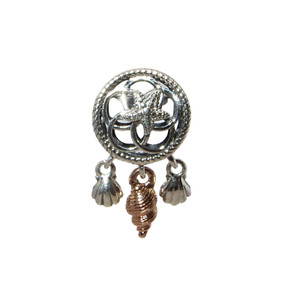 Authentic Pandora Seashell Dreamcatcher Rose Gold Plated Sterling .925 Charm 788944C00