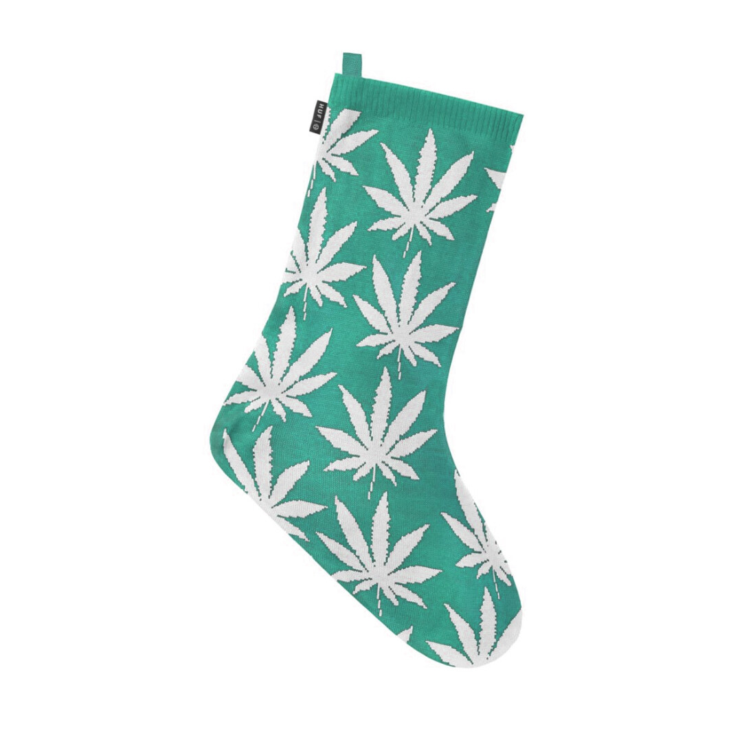 Рождественский подарочный пакет HUF Worldwide Plantlife Stocking (зеленый Кетцаль)