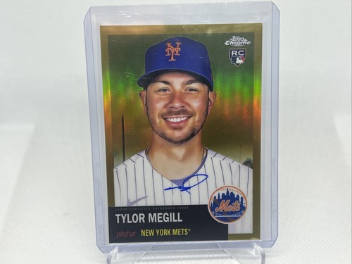 2022 Topps Chrome Platinum Tylor Megill Auto Gold Refractor /50 #CPA-TME Mets - Bild 1 von 2