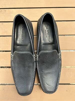 Offer! J.M. Weston Men US 7.5 Black Leather Slip On Split  display picture 1