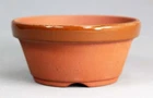 Tokoname Round Training Bonsai Pot by Mizukawa, #42E02 : D106*H51mm