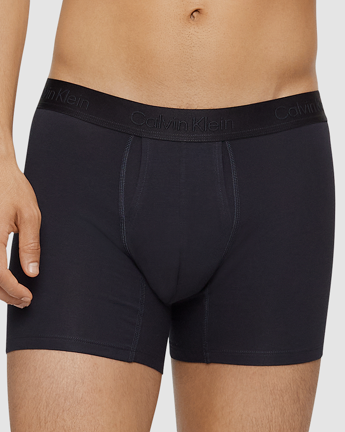 $60 Calvin Klein Underwear Men's Black CK NB3060 Cotton Logo Boxer