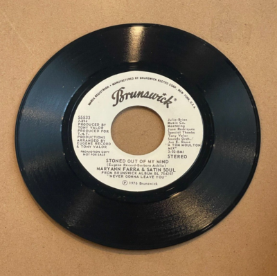 MARY ANN FARRA & SATIN SOUL STONED OUT OF MY MIND BRUNSWICK PROMO