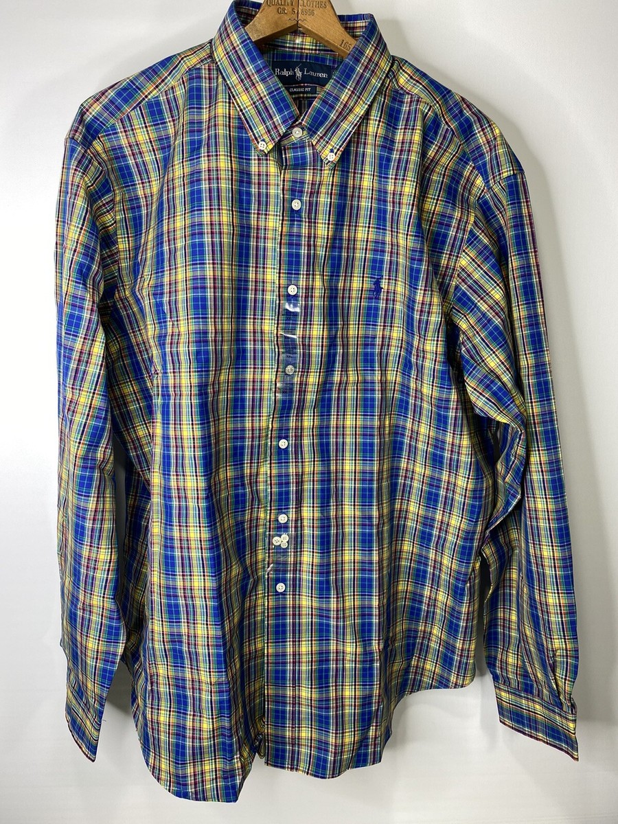 NWT Polo Ralph Lauren Men's Shirt, Size XXL - Blue & Green | eBay