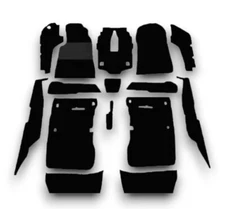 Carpet Set Carpet For Mercedes W201 Rubber Heel Protectors Black