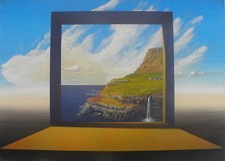 Filippo DE GASPERI (Milano 1928) L'ULTIMA TULE ? FAER OER OLIO su TELA cm 50x70