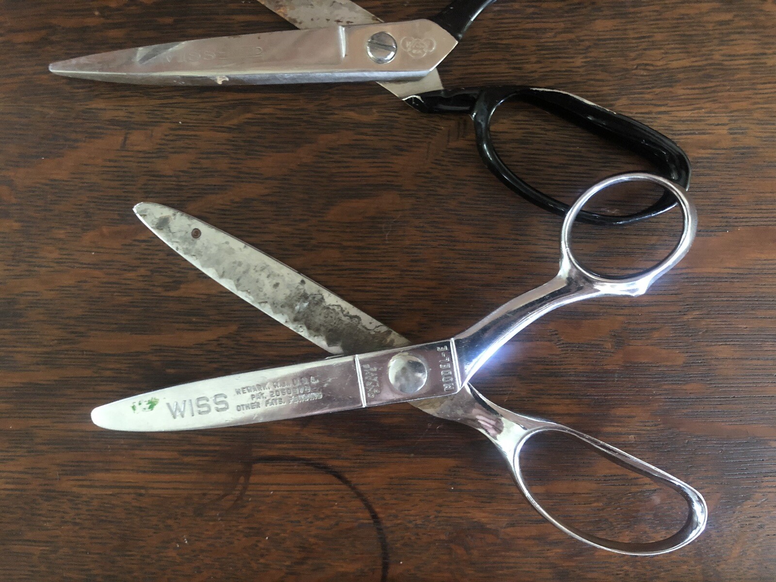 Vintage Lot of 3 Wiss Shears Industrial Sewing Scissors eBay
