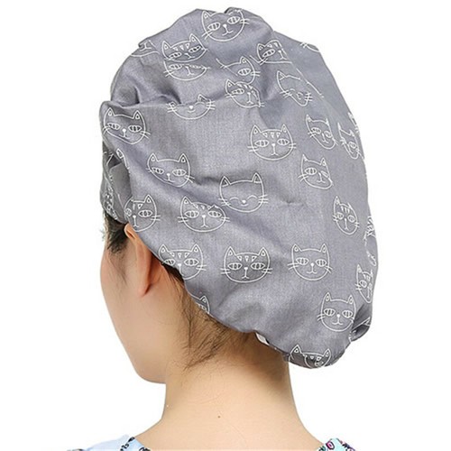 Womens/Mens Florals Printed Cap Scrub Hat/Cap Head Wear Adjustable Accessories - Picture 71 of 660