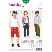 Burda Kinder 9354 Unisex Jogging Hose NäHmuster Alter 6 - 13 FäHigkeit: Einfach