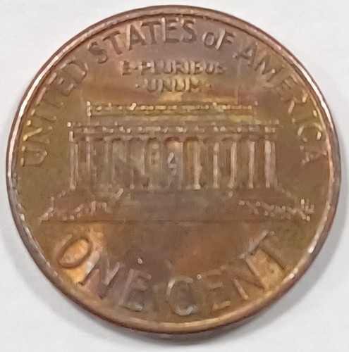 1996 Lincoln Cent 2 Long Die Breaks Cracks From Columns To The Rim Both Reverse - Picture 3 of 5