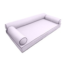  COVER ONLY -Style 6 Daybed Mattress Bolster Pillow Covers Contrast Twin-AD107