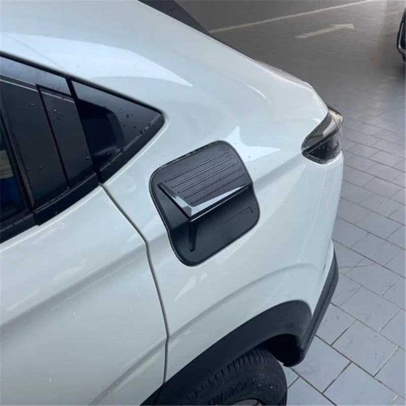Tapa de gasolina del tanque de llenado de combustible de fibra de carbono para Honda HR-V HRV 2022 2023 Foto 2 de 4