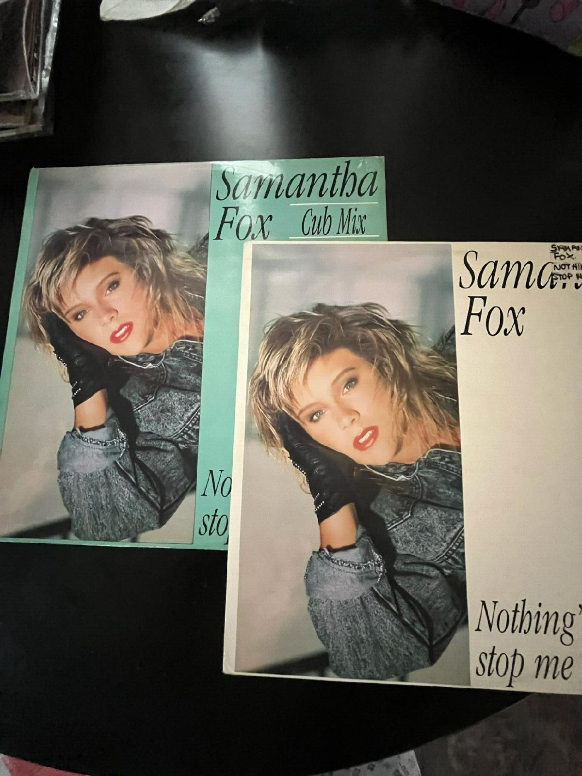 CLUB MIX 12" IN BLUE  SAMANTHA FOX NOTHING GONNA STOP ME NOW & EP IN WHITE COVER