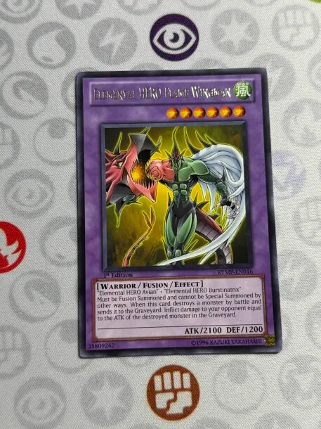 Elemental Hero Flame Wingman 1st Edition Rare LP Yugioh Card RYMP-EN016