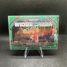 2023 PRIZM DRAFT PICKS WIDESCREEN #9 BRANDON MILLER GREEN PULSAR  /25
