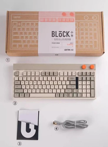 Lofree Block 98 Key 2.4G Wireless Bluetooth Wired Mechanical Keyboard + Mouse - Picture 4 of 22