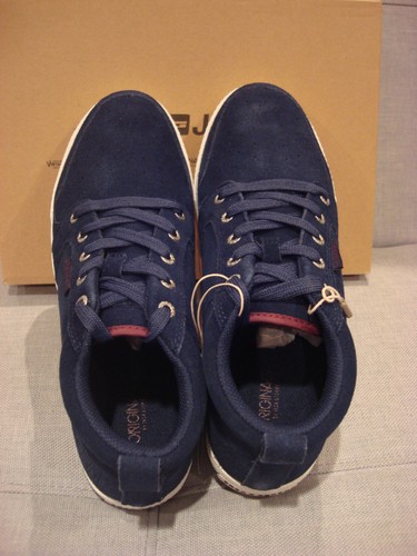 JACK & JONES MEN'S JUNO CASUAL HIGH SUEDE BLUE SIZE 10 SHOES - BRAND NEW - NWTT - Picture 11 of 12