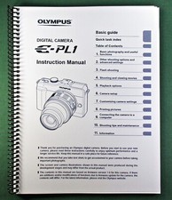 Olympus E-PL1 Instruction Manual: 124 Pages  Protective Covers 