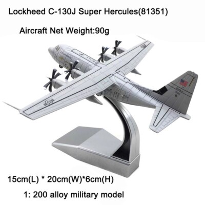1:200 Lockheed C-130J Super Hercules Aircraft Model Diecast