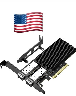 10Gb Dual LAN SFP PCI-e Network Card, Intel 82599(X520-DA2) Controller, NICGIGA