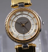 [Near MINT]  Philippe Charriol Celtic 43.98.3799 date Lady's Qz watch From JAPAN
