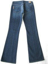 Paige Petite Laurel Canyon Bootcut Jeans Wm Sz 27 Blue Distressed Stretch L32
