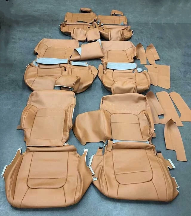 PARA MITSUBISHI PAJERO MOTOPTES 2018-2024 CUBIERTAS DE CUERO PERSONALIZADAS PARA COCHE 5-8 ASIENTOS Foto 4 de 4