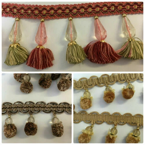 Gold Sewing Tassels Beads