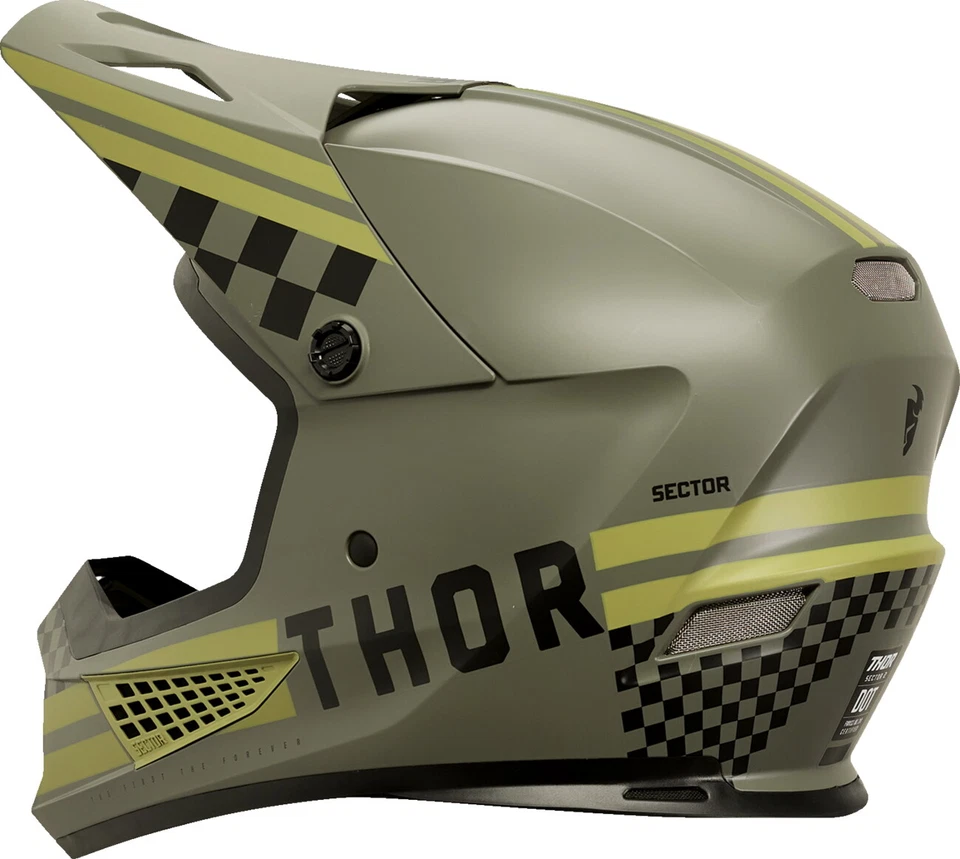 Thor Dirt Bike Sector 2 Helmet - Combat - Army/Black - Image 2 of 3
