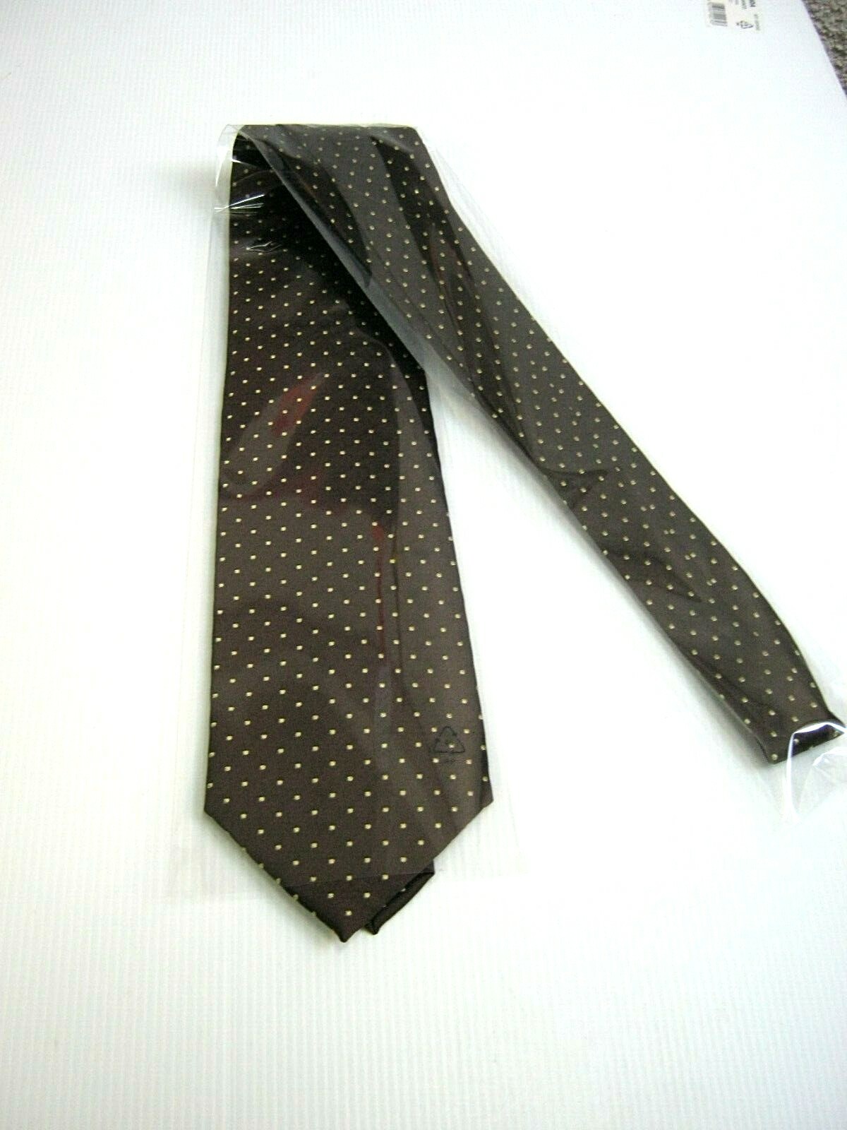 Vintage GANT Vert Ornement 100% Soie Main Fabriqué Cravate