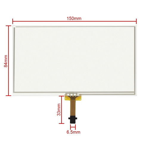 6.1" Touch Screen Digitizer for Toyota 14-16 Camry Radio Stereo 100614 100366 - Foto 4 di 6