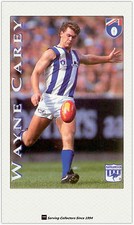 1995 Hungry Jack's AFL Captains Trading Card #12 Wayne Carey (North Melbourne)