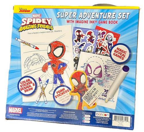 Marvel Spidey & His Amazing Friends Super Adventure Set w/ Imagine Ink Game Book - Picture 2 of 2