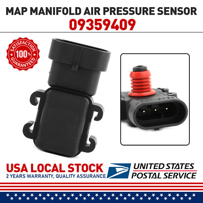 Manifold Absolute Pressure MAP Sensor For Buick Cadillac Pontiac Isuzu 09359409