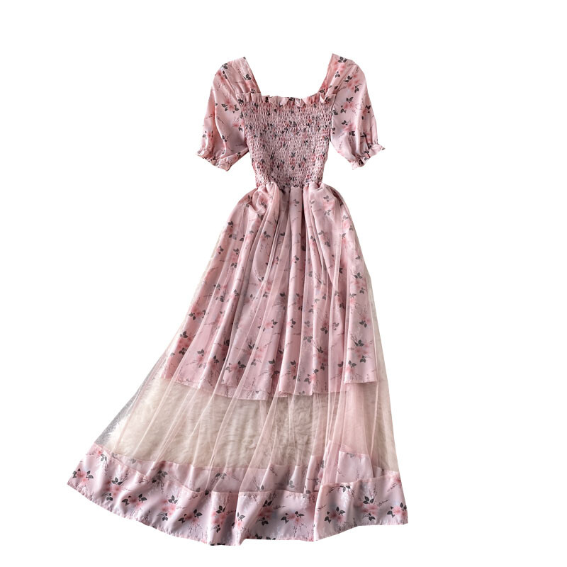 floral chiffon tea dress Afternoon Tea Dress ~ Cottage Floral Pink Show Me Your Mumu