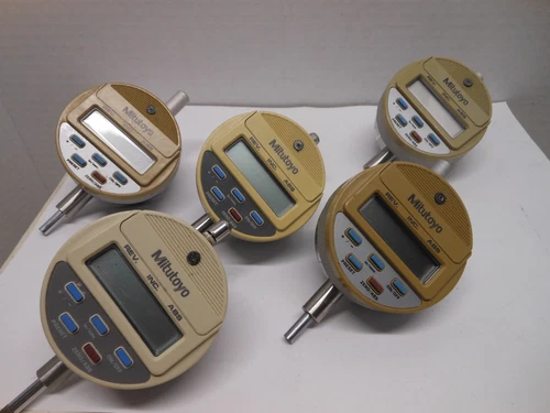 Lot Of 5 Mitutoyo Digital Indicators 1/2 Travel For Parts  Or Repair