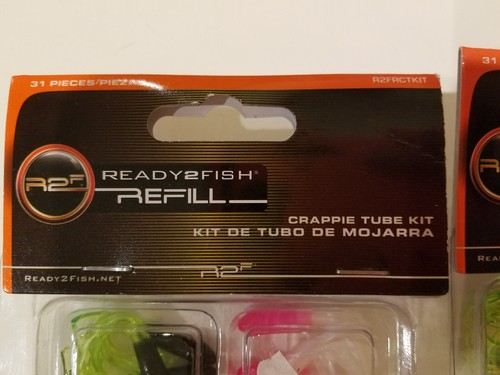 Crappie Tube Kit 31 pcs - Lot of 2 - NEW fish tackle bait Ready2Fish R2FRCTKIT - Picture 3 of 5