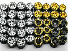     Hot Wheels 5 SPOKE 4 COLORS 10/12 mm TOYO Rubber Tire 1:64 20 SETS   