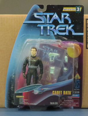 1997 Cadet Data - Star Trek Warp Factor Series 3 - Green Accs. Playmates #65116