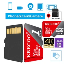 Micro SD Card 1TB Ultra Class 10 SDXC SDHC Memory Card for Dash Cams Android lot