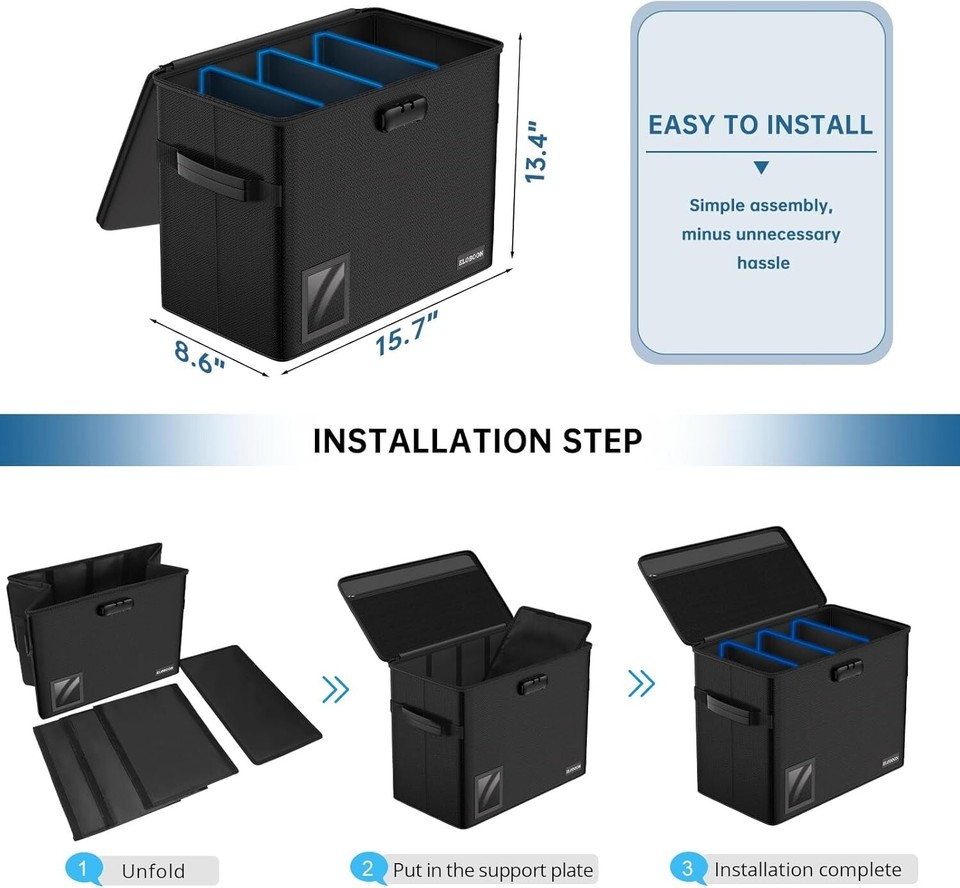 Graded Comic Book Storage Box, Fireproof, Water-Resistant, Holds 30 CGC ...