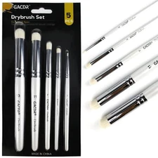 Dry Brush Miniature Painting, 5 Sizes Drybrush Set for Miniature Citadel Model