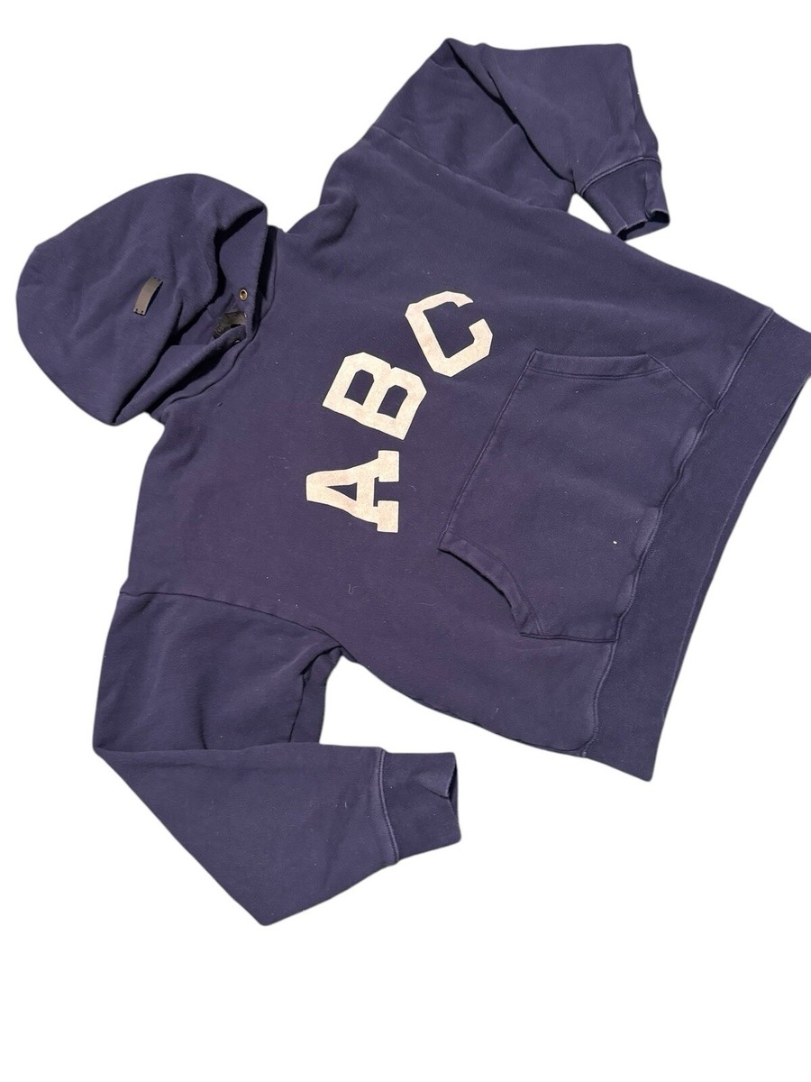 Fear of God Seventh Collection ABC Hoodie blue Made in USA Size